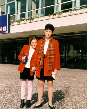 Lena and Marina in Tel-Aviv, 1998