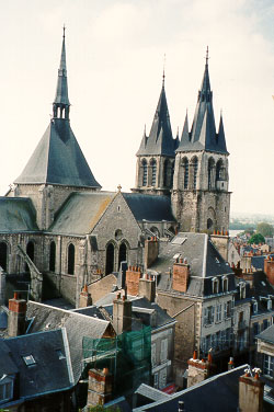 The St Lomer Abbey in Blois