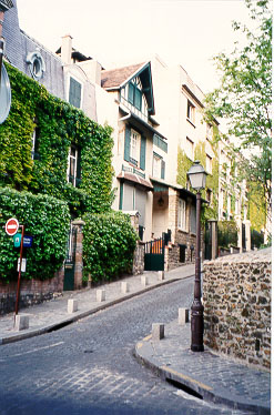 The quite streets of the Montmartre
