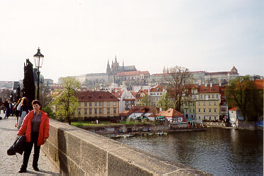 View to Prague Castle from Karl Bridge