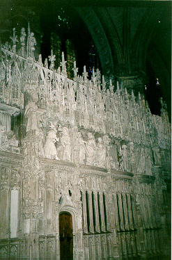 The Stone screen inside the Cathedral