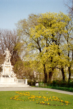 The Mozart Monument in the City Garden