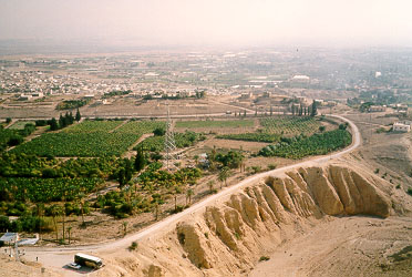 The view on Jericho and the Dead Sea